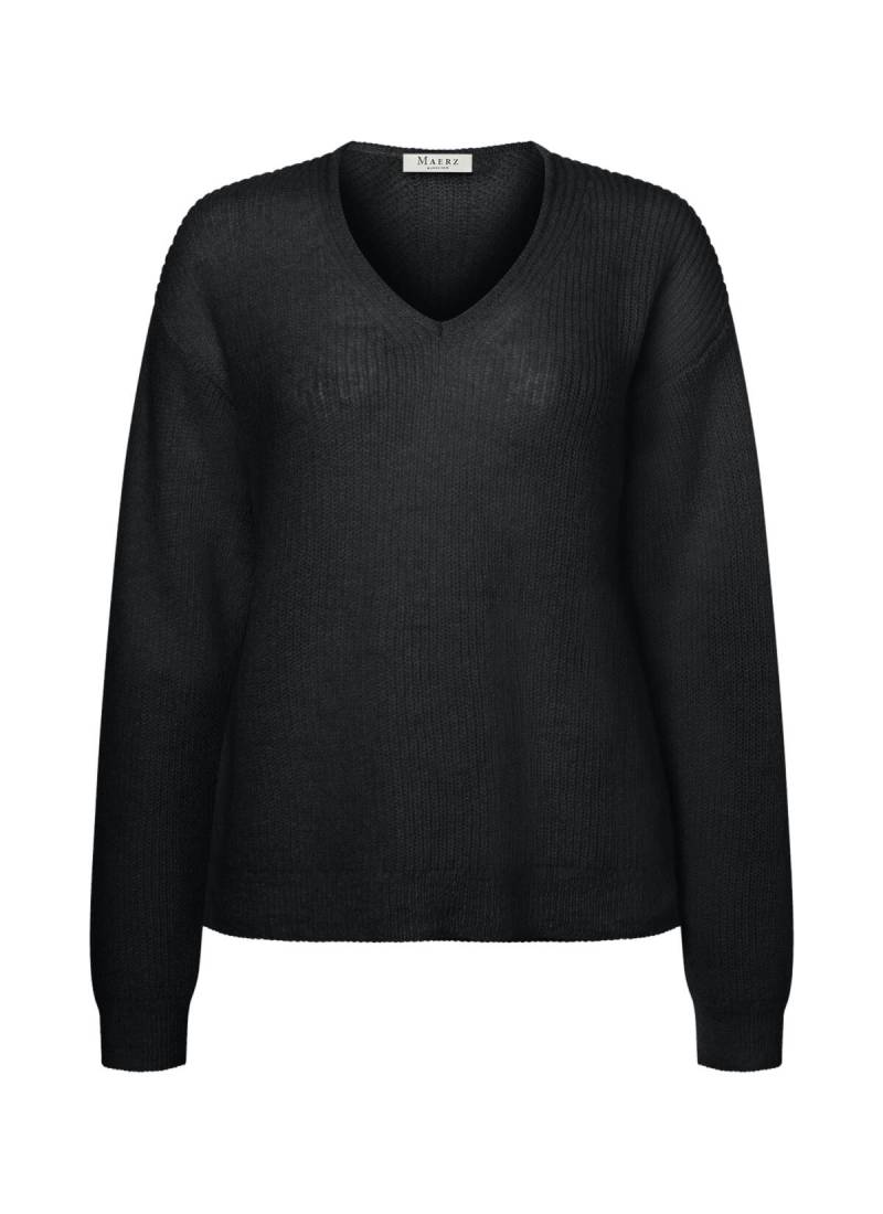 MAERZ Muenchen - Pullover V-Ausschnitt 1/1 Arm black - Gr. - 40 von MAERZ Muenchen