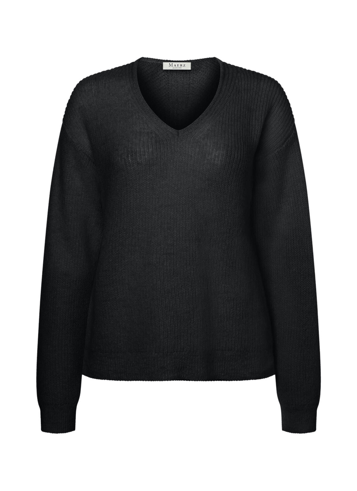 MAERZ Muenchen - Pullover V-Ausschnitt 1/1 Arm black - Gr. - 44 von MAERZ Muenchen