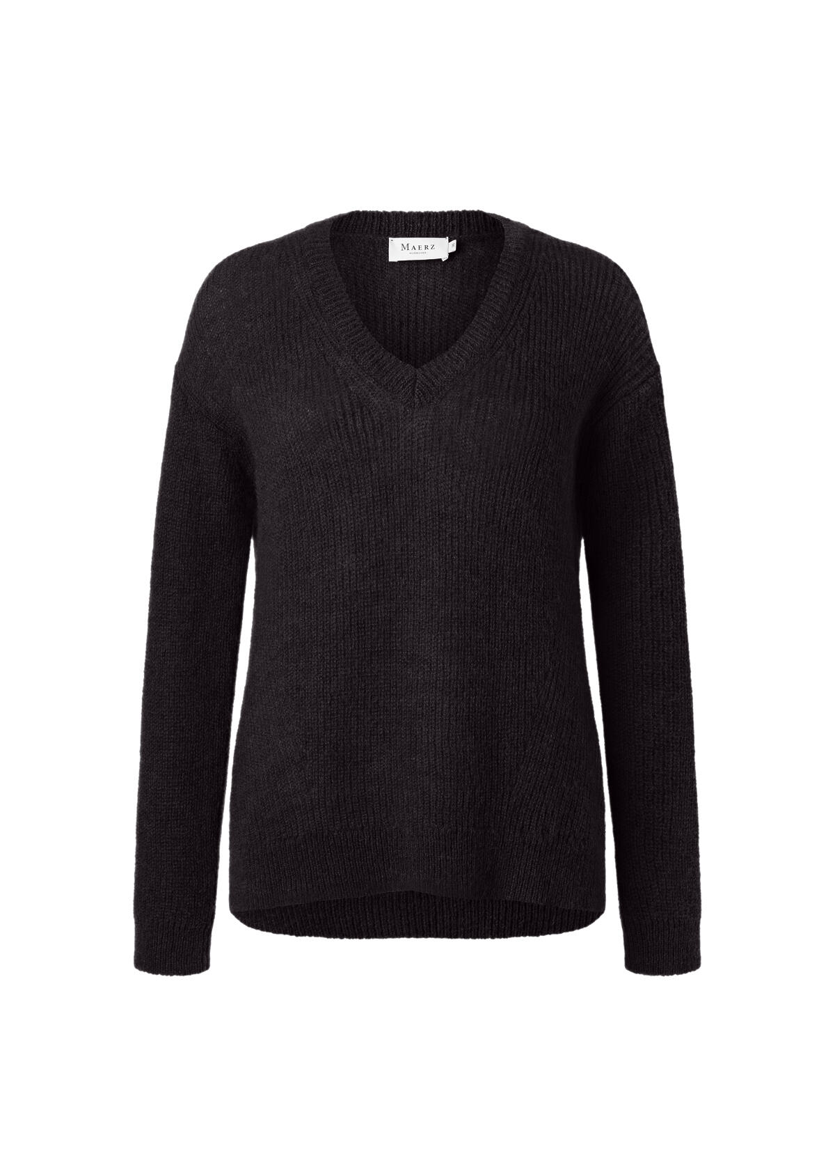 MAERZ Muenchen - Pullover V-Ausschnitt 1/1 Arm dark espresso - Gr. - 40 von MAERZ Muenchen