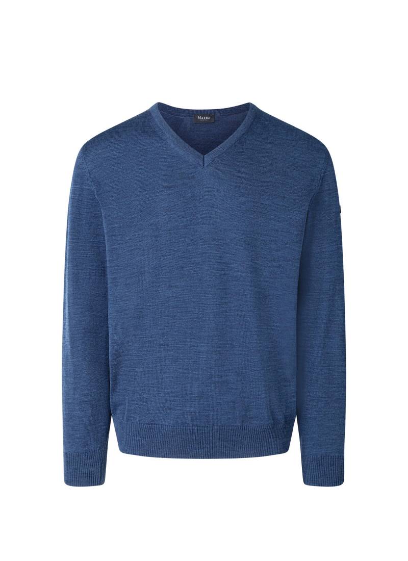 MAERZ Muenchen - Pullover V-Ausschnitt 1/1 Arm deep sea - Gr. - 58 von MAERZ Muenchen