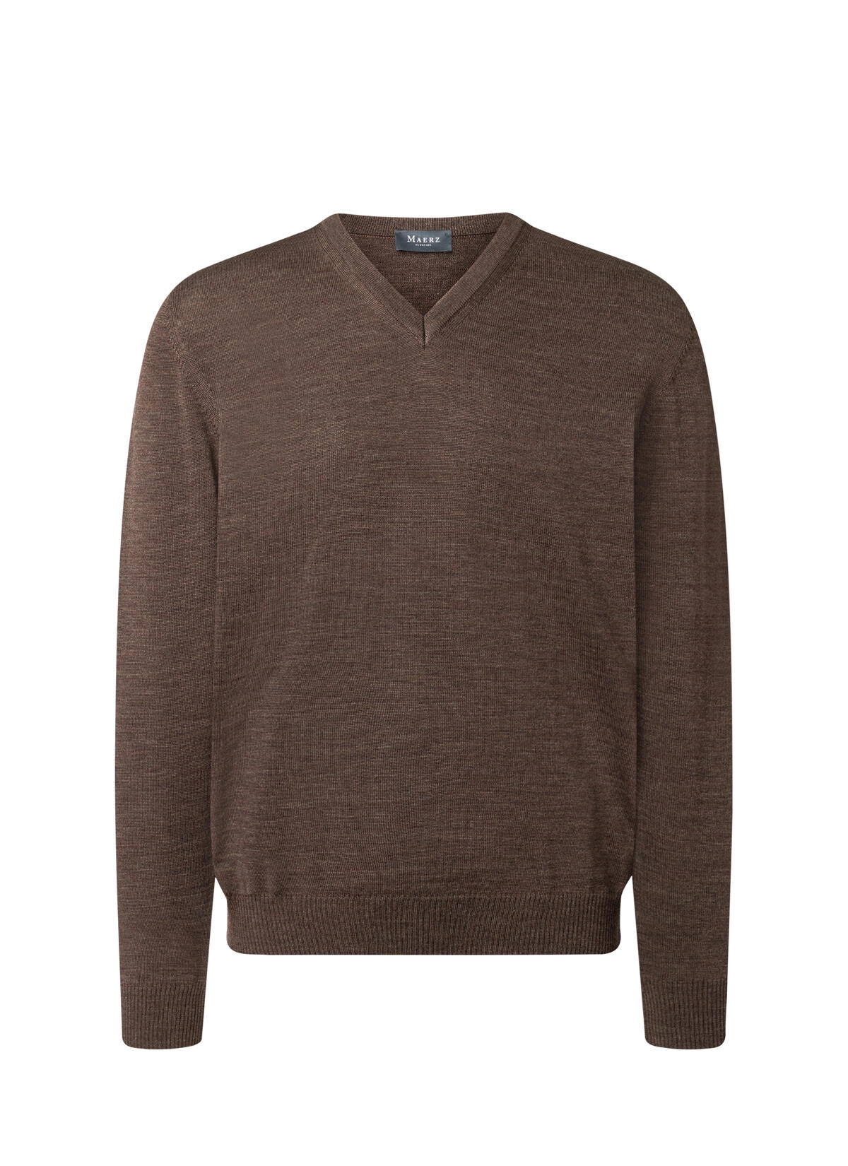 MAERZ Muenchen - Pullover V-Ausschnitt 1/1 Arm field brown - Gr. - 56 von MAERZ Muenchen