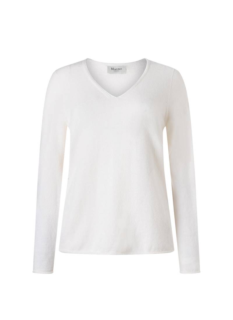 MAERZ Muenchen - Pullover V-Ausschnitt 1/1 Arm new white - Gr. - 44 von MAERZ Muenchen