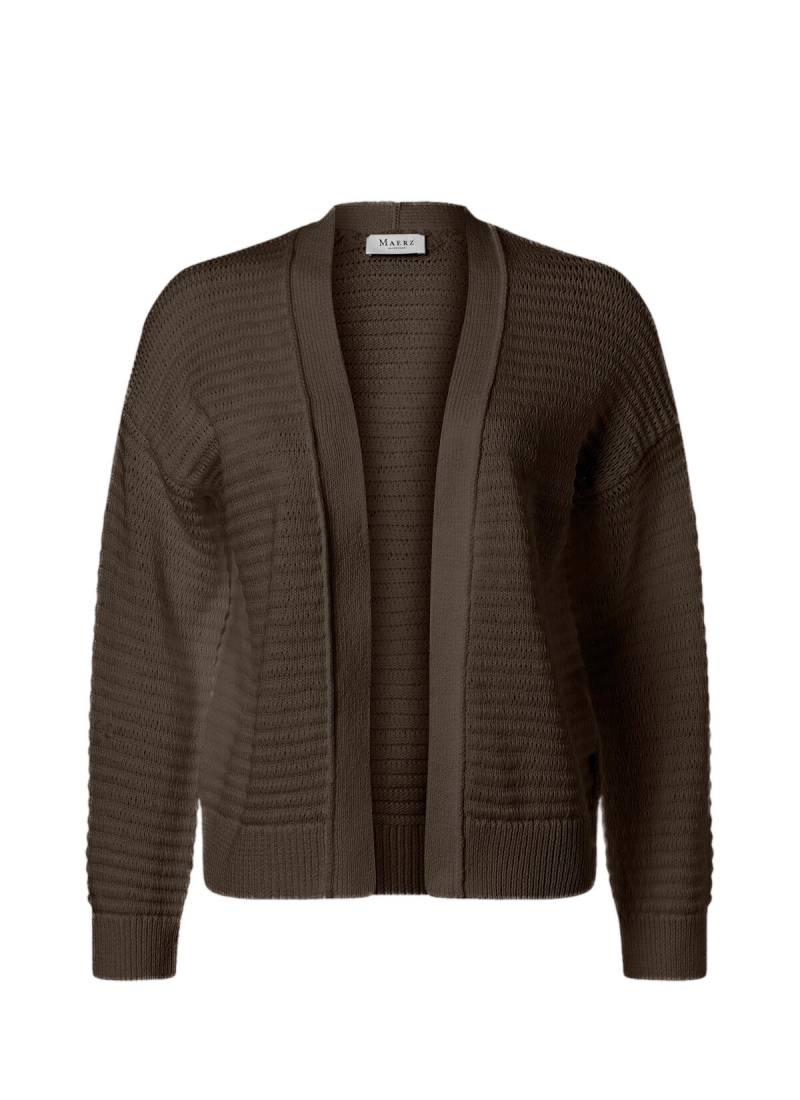 MAERZ Muenchen - Strick Cardigan 1/1 Arm dark chocolate von MAERZ Muenchen