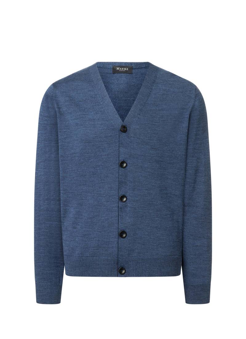 MAERZ Muenchen - Strick Cardigan 1/1 Arm deep sea - Gr. - 56 von MAERZ Muenchen