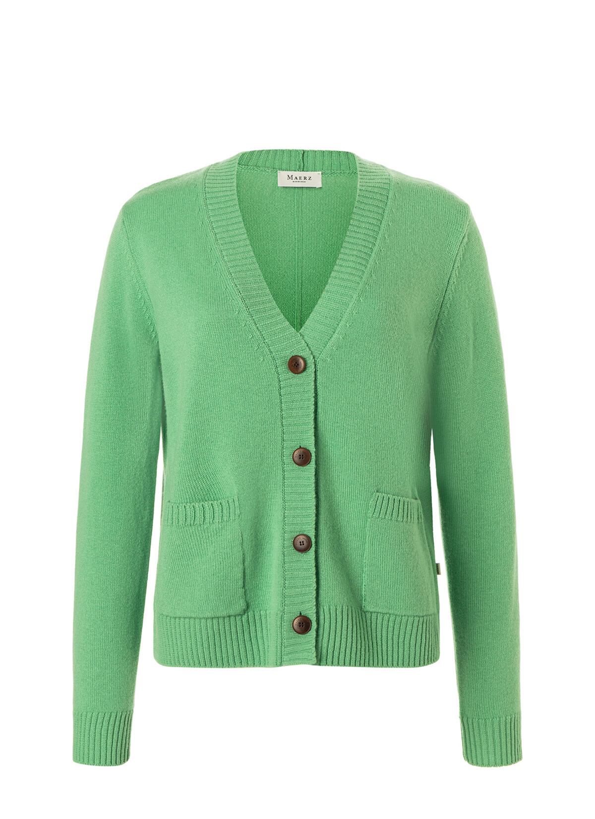 MAERZ Muenchen - Strick Cardigan 1/1 Arm green mint - Gr. - 48 von MAERZ Muenchen