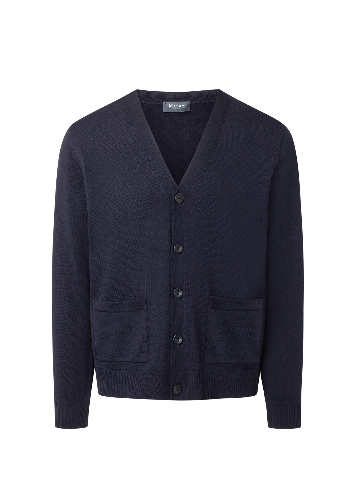 MAERZ Muenchen - Strick Cardigan 1/1 Arm navy - Gr. - 48 von MAERZ Muenchen