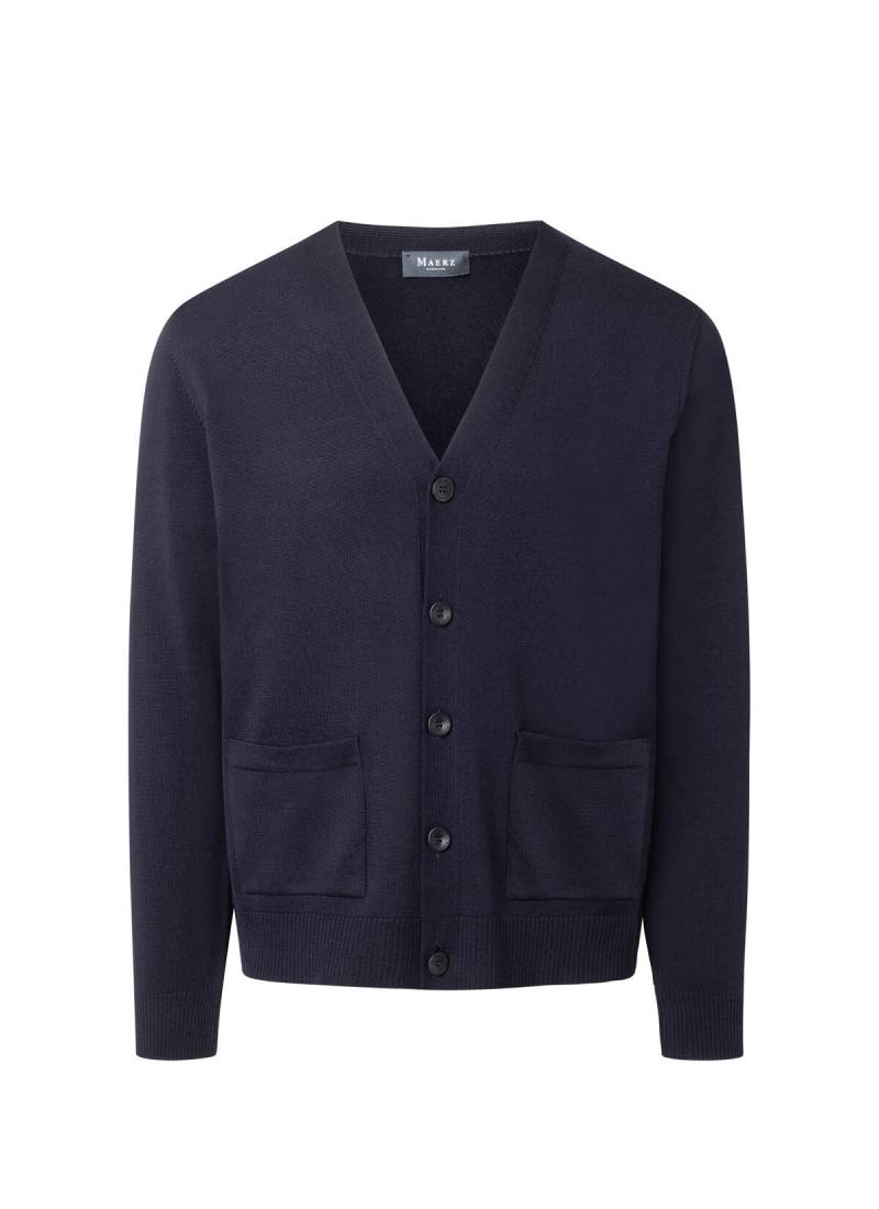 MAERZ Muenchen - Strick Cardigan 1/1 Arm navy - Gr. - 48 von MAERZ Muenchen