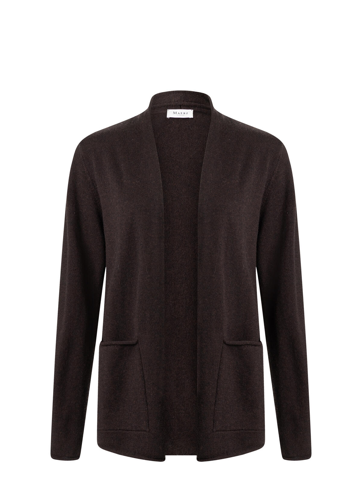 MAERZ Muenchen - Strickjacke 1/1 Arm dark espresso - Gr. - 42 von MAERZ Muenchen