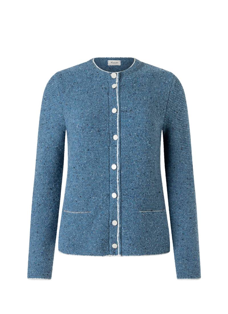 MAERZ Muenchen - Strickjacke Knopf 1/1 Arm blue horizon - Gr. - 40 von MAERZ Muenchen