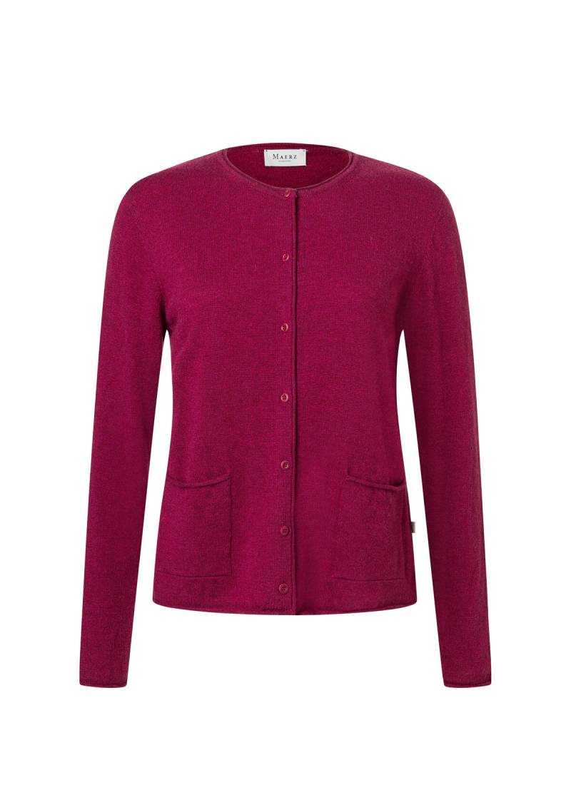 MAERZ Muenchen - Strickjacke Knopf 1/1 Arm bordeaux - Gr. - 42 von MAERZ Muenchen