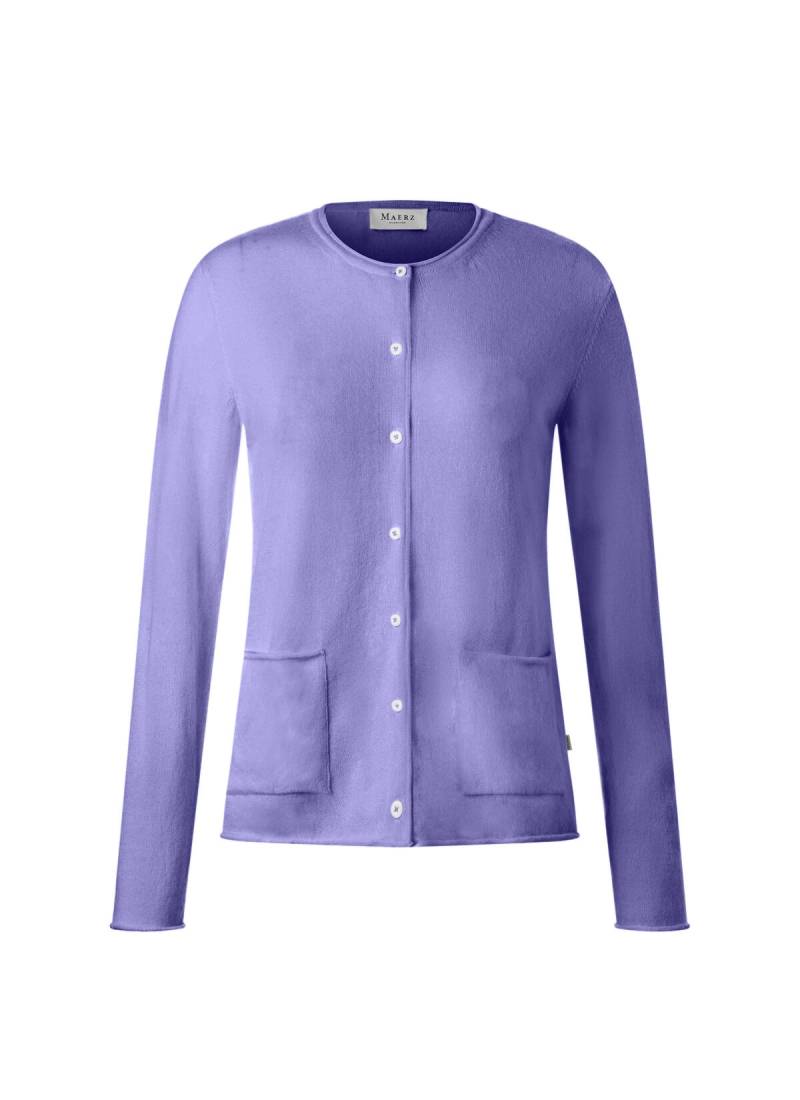 MAERZ Muenchen - Strickjacke Knopf 1/1 Arm frosted lavender - Gr. - 36 von MAERZ Muenchen