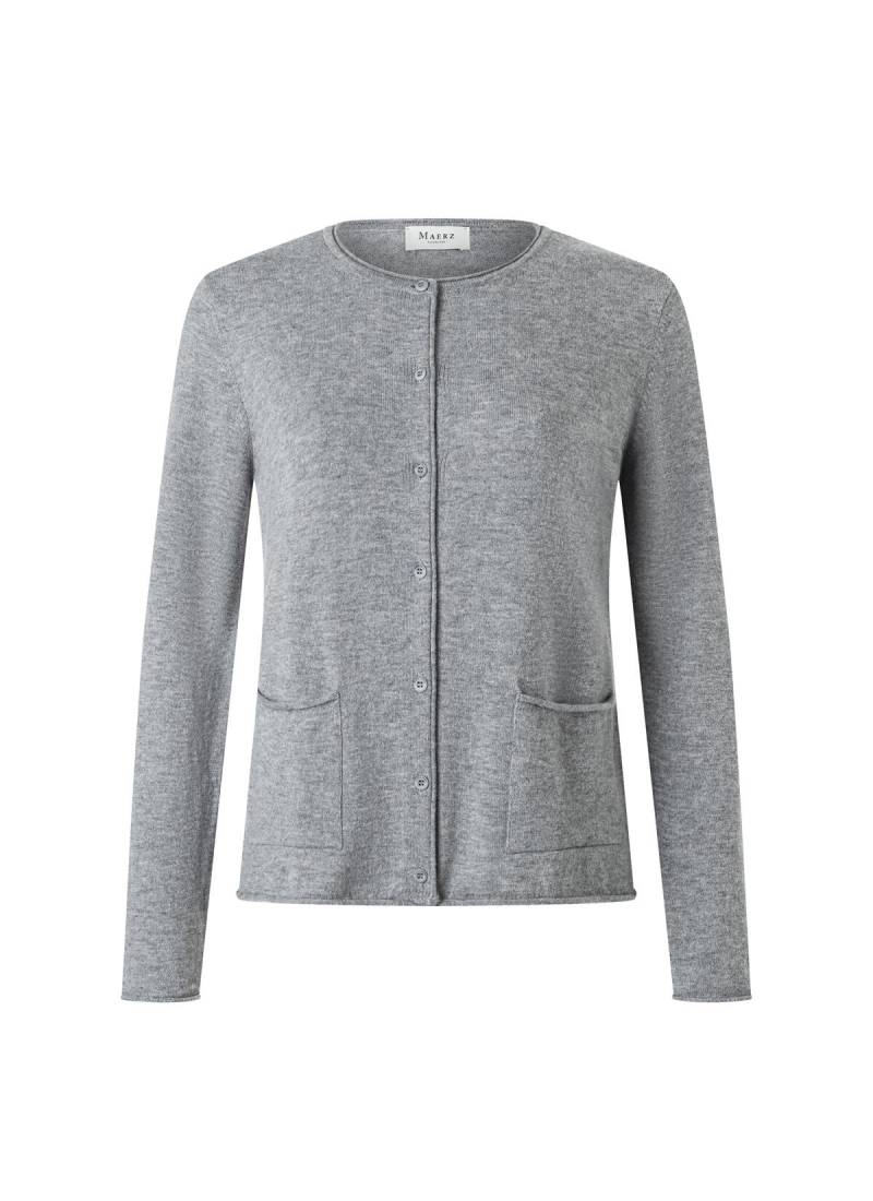 MAERZ Muenchen - Strickjacke Knopf 1/1 Arm granite grey - Gr. - 38 von MAERZ Muenchen