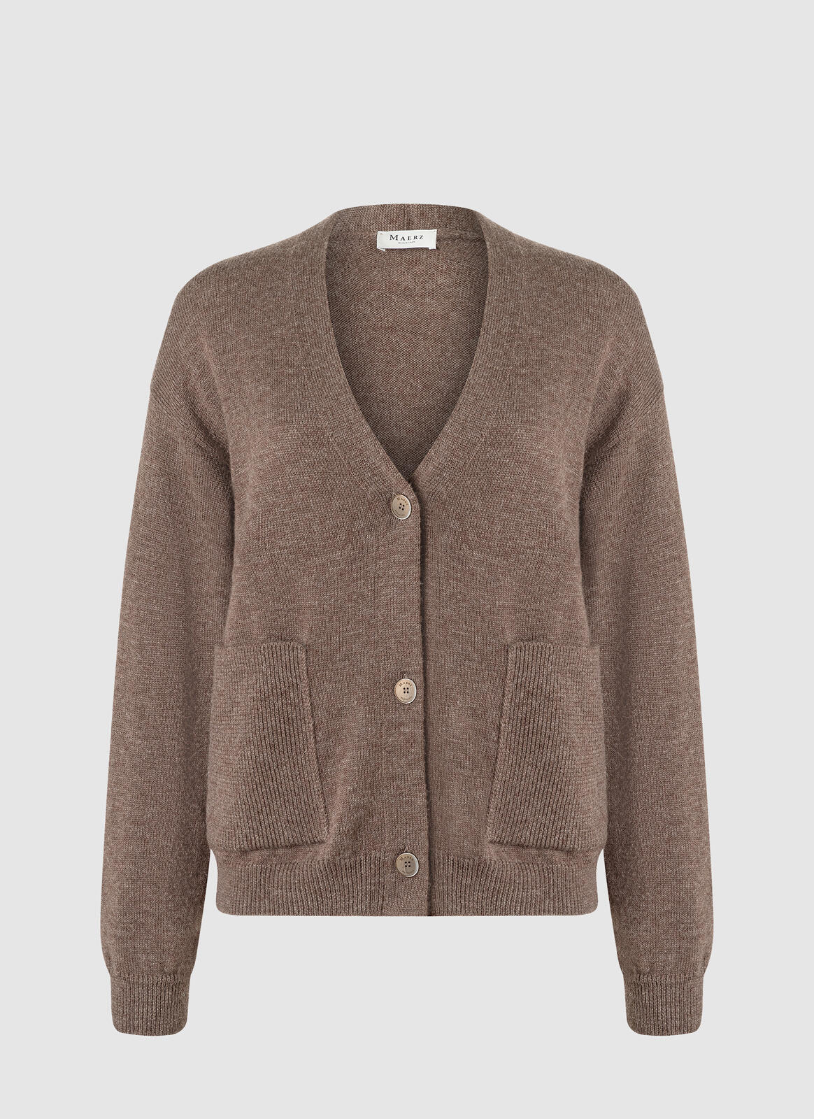 MAERZ Muenchen - Strickjacke Knopf 1/1 Arm hardwood - Gr. - 42 von MAERZ Muenchen