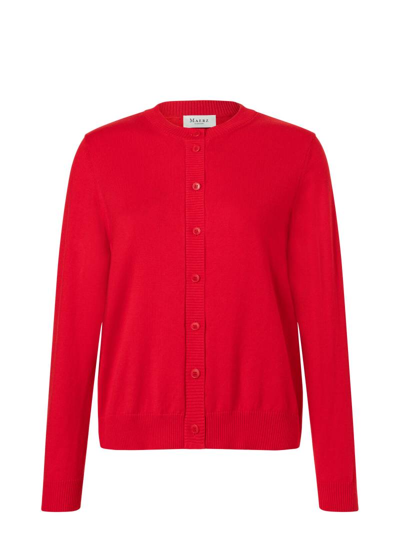 MAERZ Muenchen - Strickjacke Knopf 1/1 Arm lychee red von MAERZ Muenchen