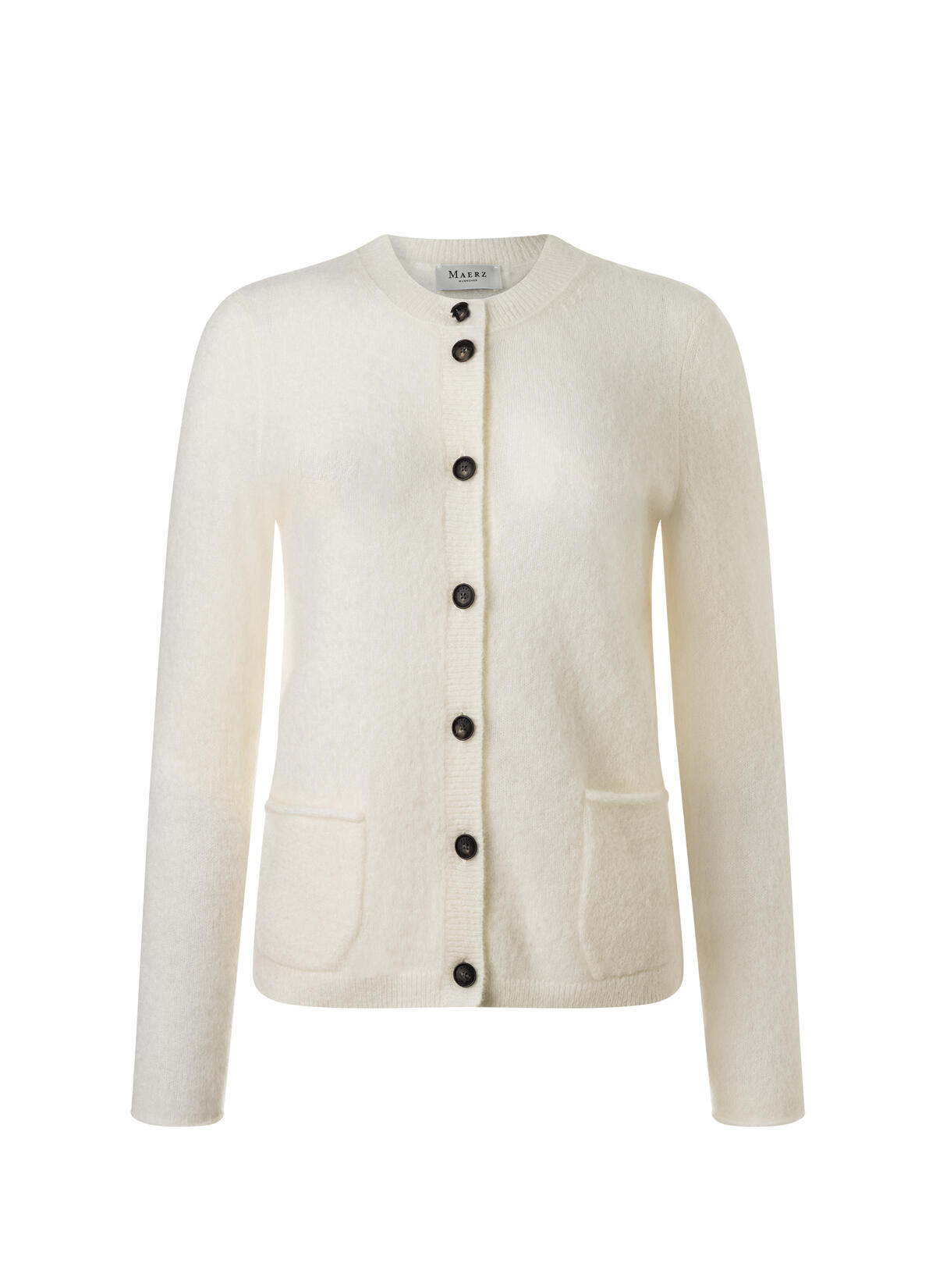 MAERZ Muenchen - Strickjacke Knopf 1/1 Arm new white - Gr. - 42 von MAERZ Muenchen