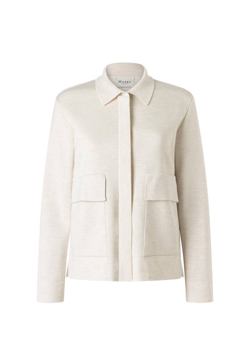 MAERZ Muenchen - Strickjacke Knopf 1/1 Arm off white - Gr. - 36 von MAERZ Muenchen