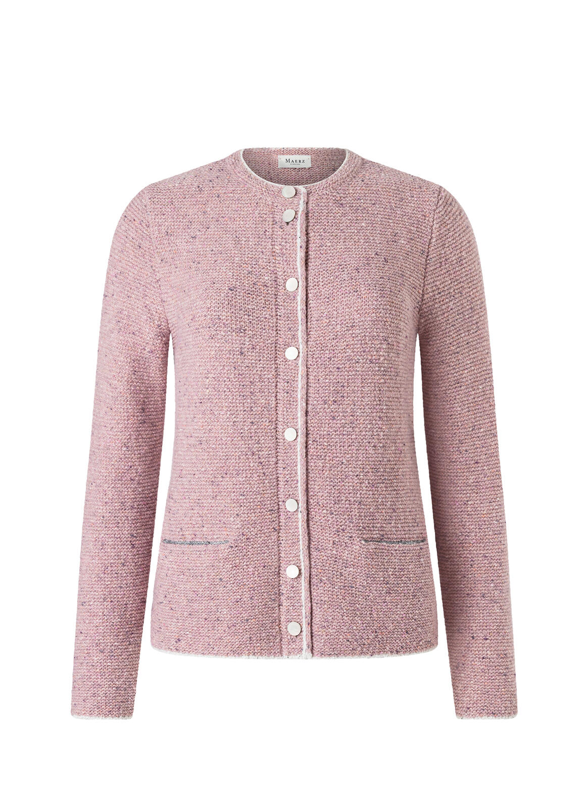 MAERZ Muenchen - Strickjacke Knopf 1/1 Arm pastel peach - Gr. - 46 von MAERZ Muenchen