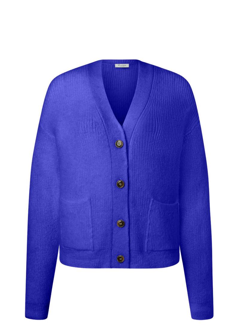 MAERZ Muenchen - Strickjacke Knopf 1/1 Arm sapphire - Gr. - 36 von MAERZ Muenchen