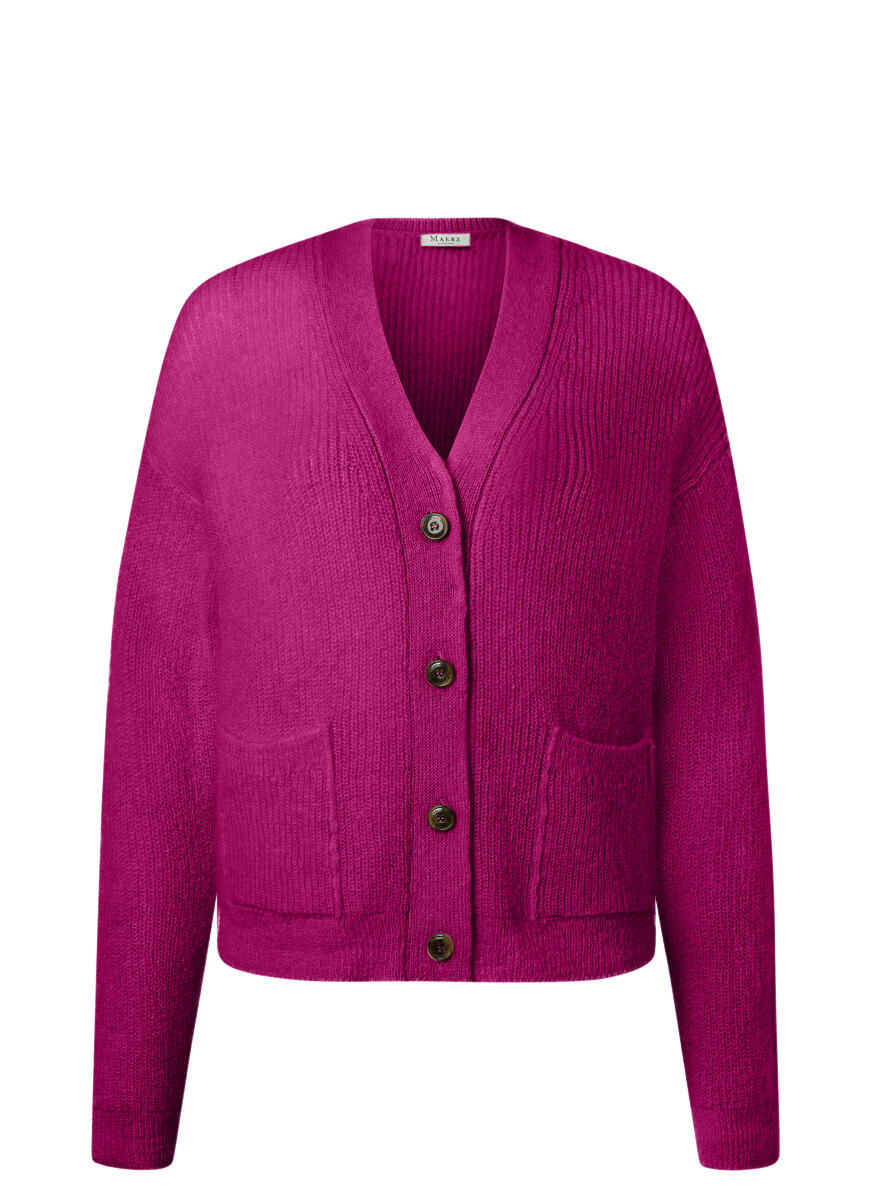 MAERZ Muenchen - Strickjacke Knopf 1/1 Arm vivid orchid - Gr. - 44 von MAERZ Muenchen