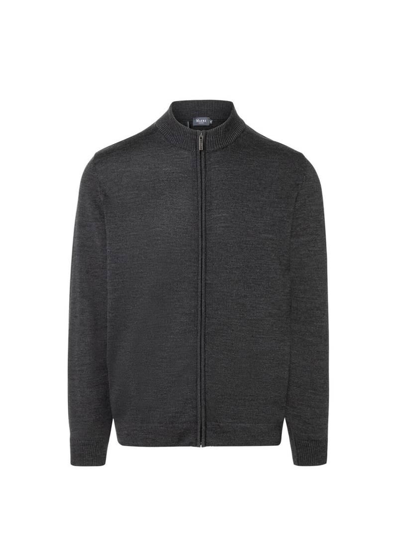 MAERZ Muenchen - Strickjacke Zip 1/1 Arm anthrazit - Gr. - 50 von MAERZ Muenchen