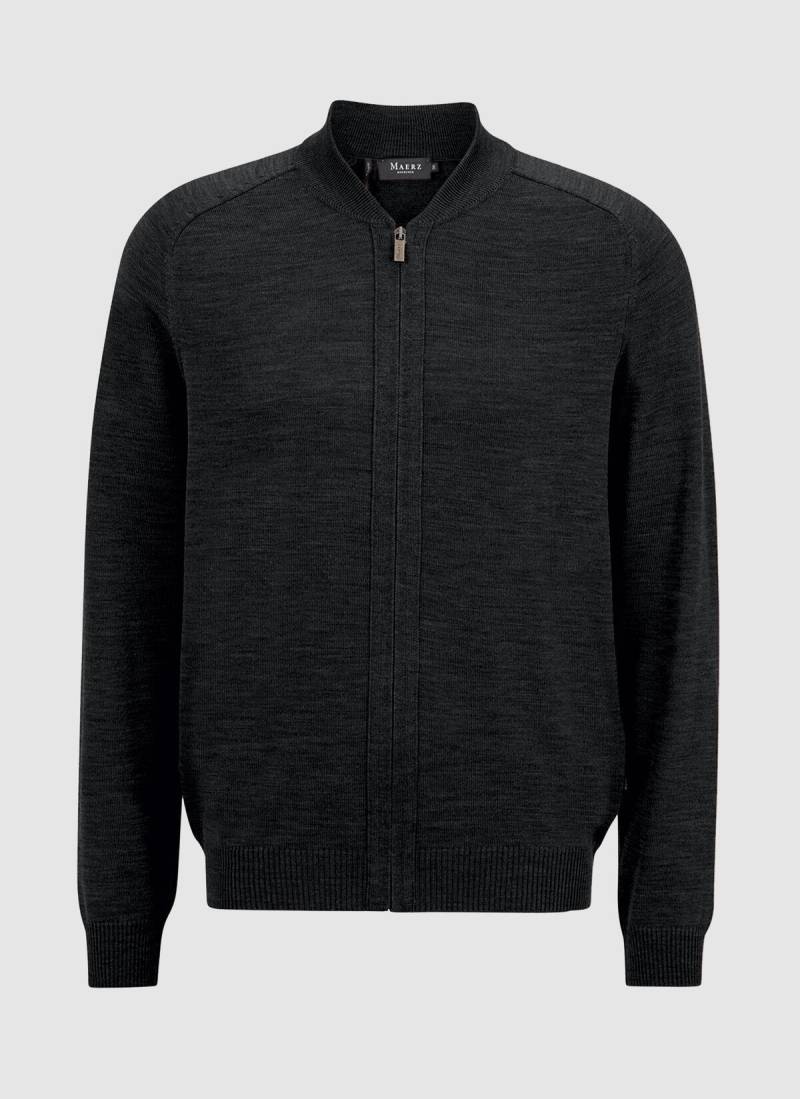 MAERZ Muenchen - Strickjacke Zip 1/1 Arm black - Gr. - 48 von MAERZ Muenchen