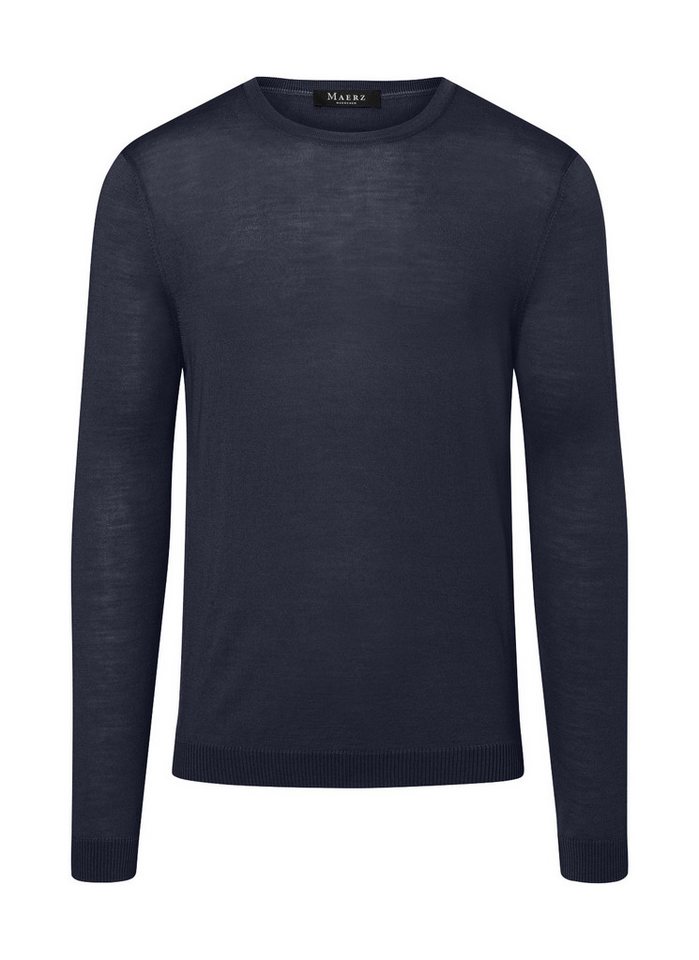 MAERZ Muenchen Strickpullover Rundhalspullover 100% Merinowolle von MAERZ Muenchen