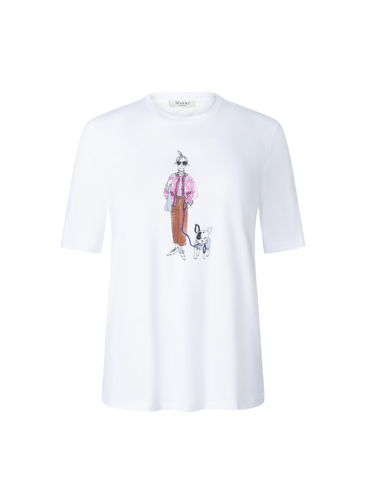 MAERZ Muenchen - T-Shirt Rundhals 1/2 Arm vivid orchid - Gr. - 44 von MAERZ Muenchen