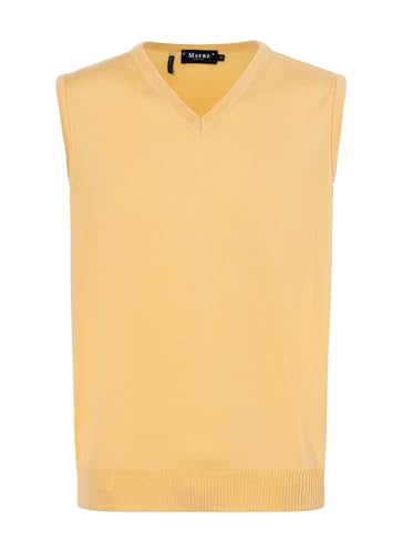 MÄRZ Herren Merinowolle waschbar Pullunder, Vanilla, 48 von MÄRZ