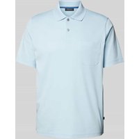 MAERZ Muenchen Regular Fit Poloshirt mit Brusttasche in Bleu, Größe 58 von maerz muenchen