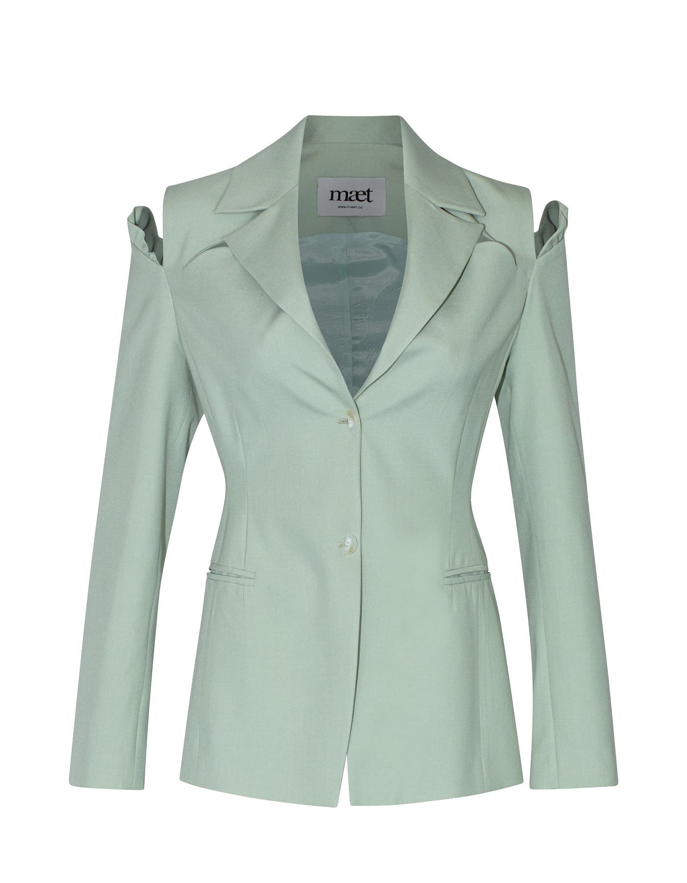 MAKEBA Sage Green Single Breasted Jacket von MAET