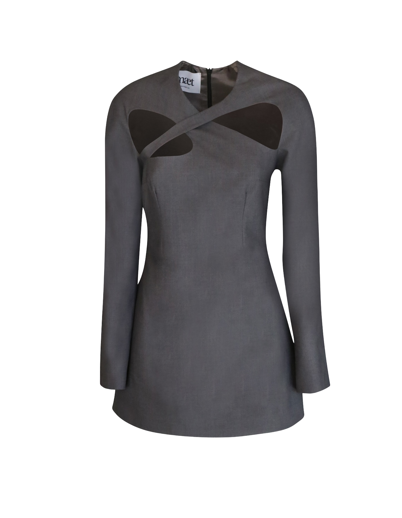 MAET | MISA Wool Blend Short Dress | Women's Graphite Grey Mini dresses MAET | MISA Wool Blend Short Dress | Women's Graphite Grey Mini dresses von MAET