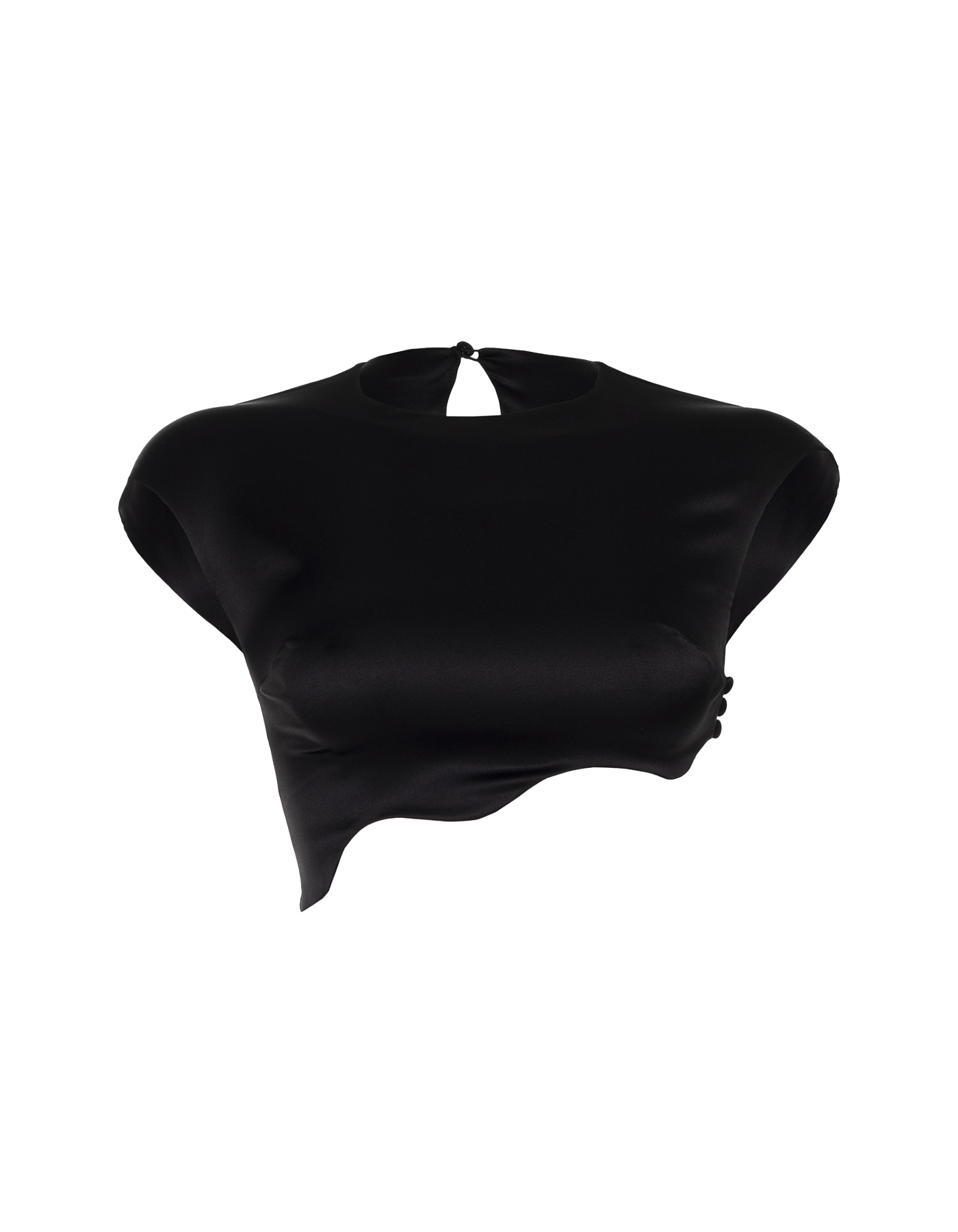 RHEA Silk Top in Black von MAET