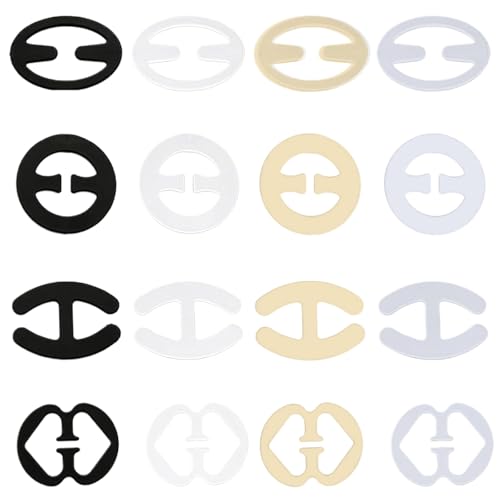 MAEXUS 16 Stück BH-Clip-Set,BH Träger Clip,BH-Trägerhalter,Unsichtbarer BH-Trägerclip,BH-Zubehör,zur Befestigung des BH-Trägers Verhindern Schultergurte Rutschen von MAEXUS