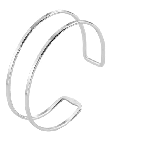 MAEXUS Offener Armreif, Armreif Gold, Oberarmreif, Runde Armreifen, Stapelbare Armbänder für Männer und Frauen von MAEXUS