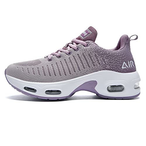 MAFEKE Frauen Air Athletic Laufschuhe Mode Tennis Atmungsaktive Leichte Walking Sneakers, Purple3, 38.5 EU von MAFEKE