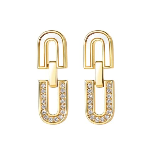 Unisex koreanische geometrische Muschelohrringe, luxuriöses Design, Geschenk für Bankett, modisches Accessoire, kreativ für Frauen und Männer Unisex koreanische geometrische Muschelohrringe, luxuriöses Design, Geschenk für Bankett, modisches Accessoire, kreativ für Frauen und Männer von MAFKIATAMY