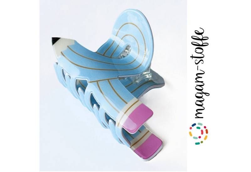 MAGAM-Stoffe Haarspange Bleistift, Modische Bleistift Haarspange Haarklammer aus Acryl, College-Stil von MAGAM-Stoffe