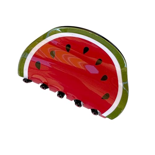 Modische Früchte Haarspange aus Acryl, Mittlere Größe - Perfekte für Frauen und Mädchen (Melone) von MAGAM-Stoffe