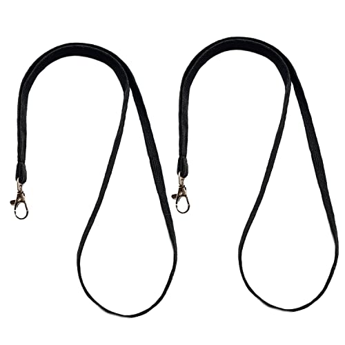 2x Umhängeband - Lanyard, Schlüsselband für Ausweise, Schlüssel, Kartenhüllen, Namensschilder mit Karabinerhaken für Büro, Mitarbeiter, Messen von MAGATI