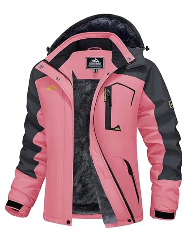 MAGCOMSEN Funktionsjacke Damen Fleece Softshelljacke Winter Wasserdicht Skijacke Damen Winddicht Outdoor Jacke Warme Gefüttert Trekkingjacke mit Mehrfachtaschen Rosig S MAGCOMSEN Funktionsjacke Damen Fleece Softshelljacke Winter Wasserdicht Skijacke Damen Winddicht Outdoor Jacke Warme Gefüttert Trekkingjacke mit Mehrfachtaschen Rosig S von MAGCOMSEN