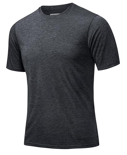 MAGCOMSEN Herren Sport T-Shirts Atmungsaktiv Sommer Laufshirt für Männer Leichte Funktionsshirt zum Joggen, Laufen, Wandern, Radfahren, Training Schwarz 3XL von MAGCOMSEN