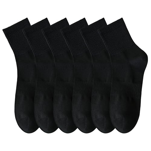 MAGIARTE Herren Mini-Crew Baumwolle Sportsocken Mehrfarbig Running Quarter Socken für Herren 6Paar(Color 02#M) DE von MAGIARTE