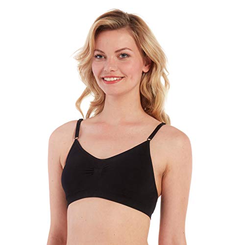 MAGIC BODYFASHION Damen Comfort Bra with Spaghetti Straps BH, Black, L von MAGIC BODYFASHION