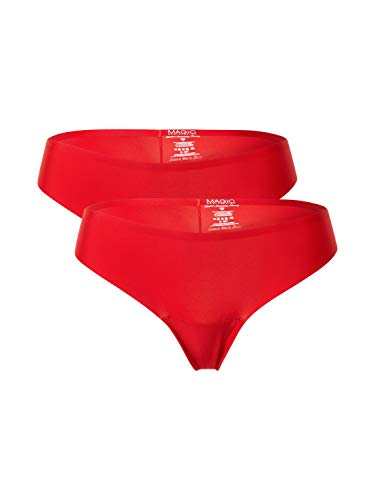 MAGIC BODYFASHION Damen Low Rise Seamless Thong Unterwsche, Hollywood Red, 48 von MAGIC BODYFASHION