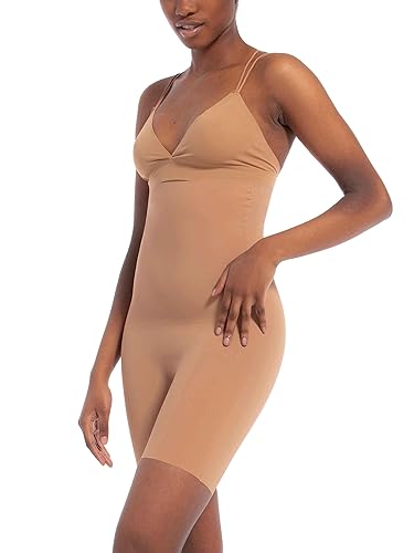 MAGIC BODYFASHION Damen Taillenmieder aus atmungsaktivem Material, Maxi Sexy Hi-Bermuda, Bequemen Elastisch Hautfreundlich Shapewear, Mocha M von MAGIC BODYFASHION