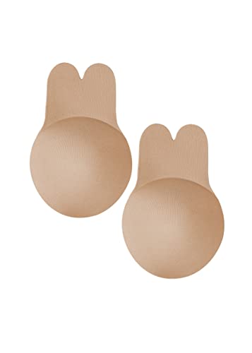 MAGIC BODYFASHION Lift BH Nipple Covers, Hautfreundliche Selbstklebende Brustblättchen für rückenfreies und unsichtbares Aussehen, wiederverwendbarer Lifting-BH für Frauen geeignet zum Schwimmen. von MAGIC BODYFASHION