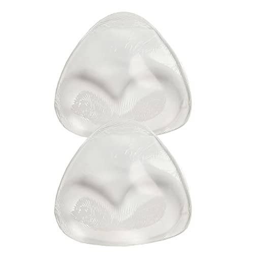 MAGIC Bodyfashion Damen Bikini Swim Pad Triangle, Weiche Transparente Sikilon Bikini Schwimm Pads BH-Einlage, Dreiecksform, Hautfreundlich, 0.5cm, Einheitsgröße, 2er Pack von MAGIC BODYFASHION