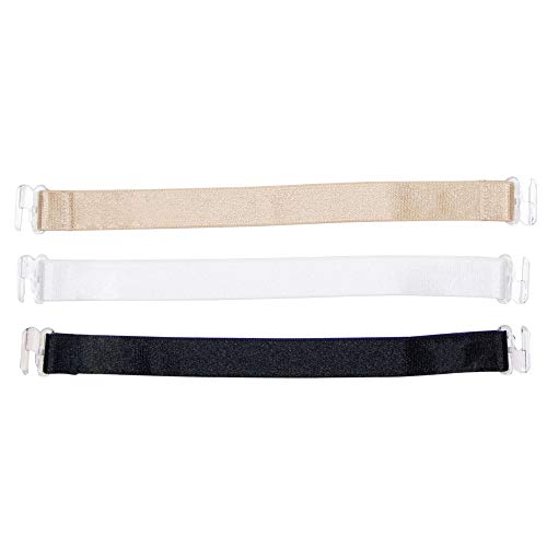 Magic Bodyfashion Damen Magic Straps BH-Träger, Mehrfarbig (Black White Skin 6464), 1 (3er Pack) von MAGIC BODYFASHION