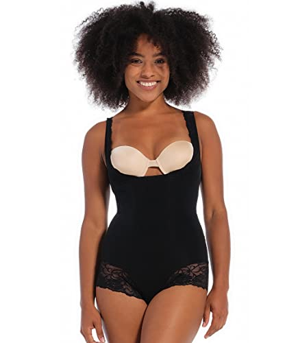Magic Bodyfashion Damen Super Control Formender Body, Schwarz (Black 1441), XXL von MAGIC BODYFASHION