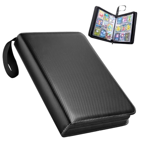 MAGIC JOHN Sammelkarten Album für Karten, 50 Seiten 900 Karten Kapazität Card Binder, Tragbarer wasserdichter Kartenhalter Card Collection Sammelheft, Geschenk für Kinder von MAGIC JOHN